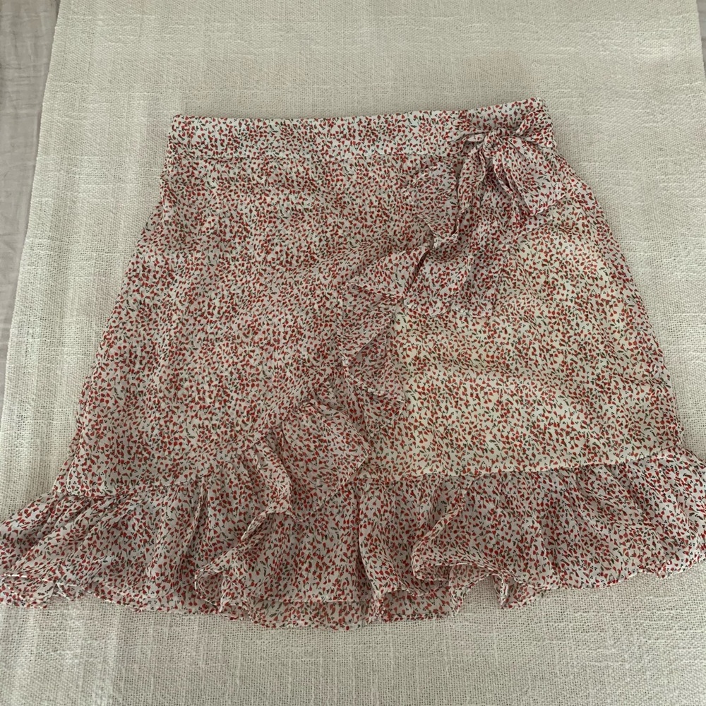 Floral Print Mini Skirt